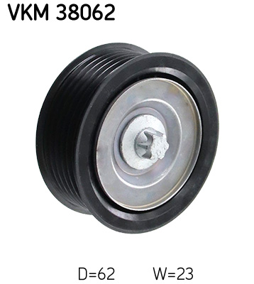 Deflection/Guide Pulley, V-ribbed belt - VKM 38062 SKF